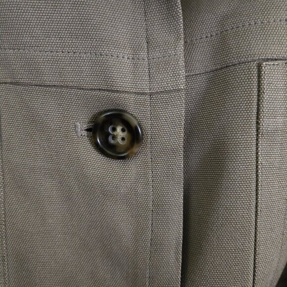 Banana Republic Silk 4 Pocket Tan Neutral Fully Lined All Season Jacket Size 10 - Picture 3 of 4